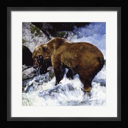 Framed Katmai Cascade Print