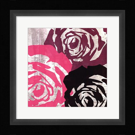 Framed Bloomer Squares V Print