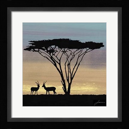 Framed Savanna III Print