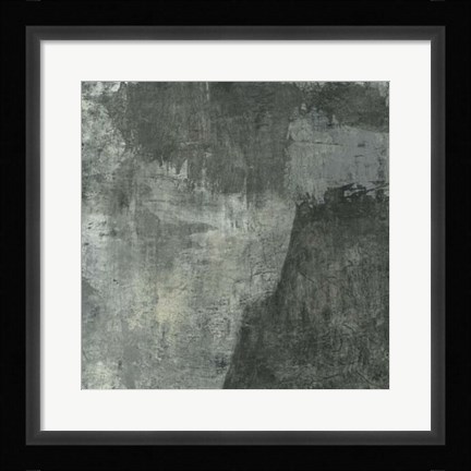Framed Gray Abstract I Print