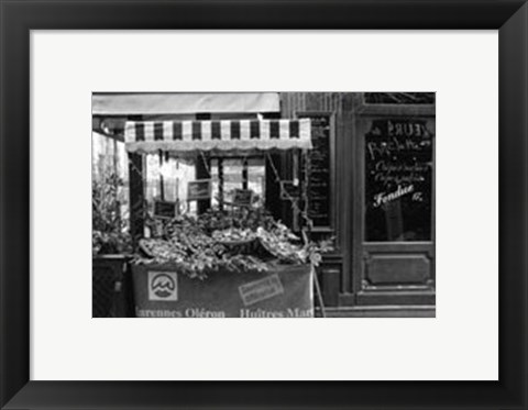 Framed Cafe Charm, Paris I Print