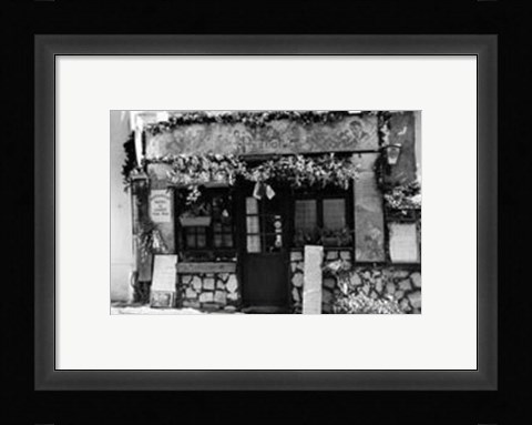 Framed Cafe Charm, Paris II Print