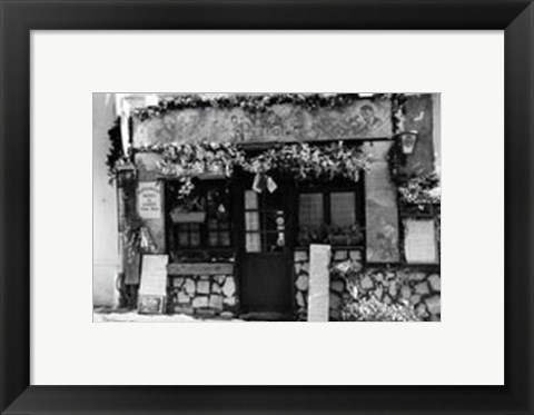Framed Cafe Charm, Paris II Print