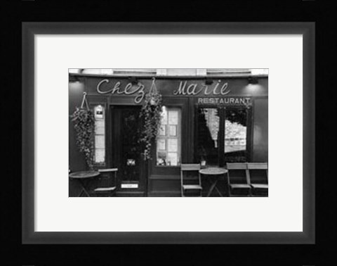 Framed Cafe Charm, Paris V Print