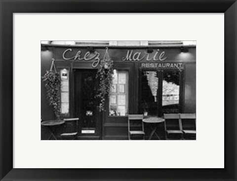 Framed Cafe Charm, Paris V Print