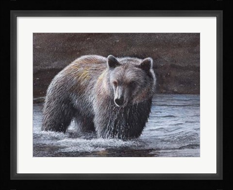 Framed Lone Wader Print