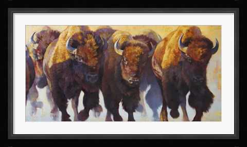 Framed Wall of Thunder Print