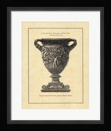 Framed Vintage Harvest Urn II - Vaso Antico Print