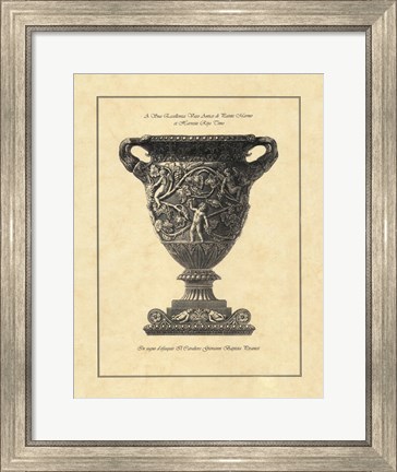 Framed Vintage Harvest Urn II - Vaso Antico Print