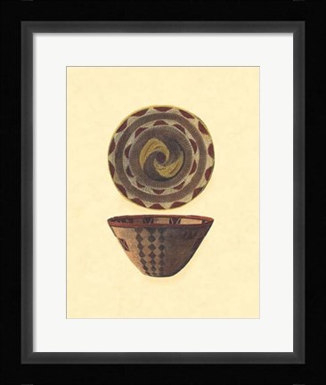 Framed Hand Woven Baskets II Print