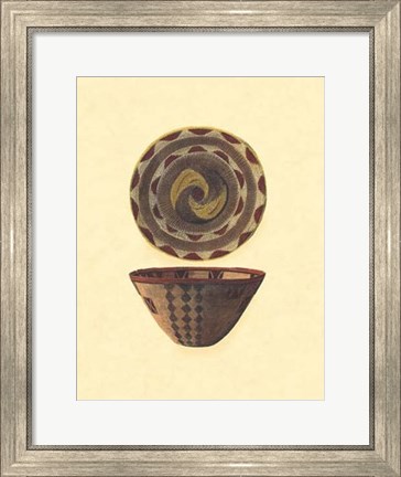 Framed Hand Woven Baskets II Print