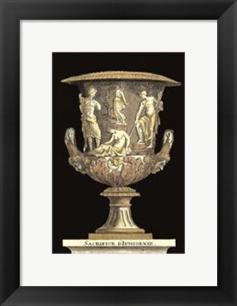 Framed Renaissance Vase I Print