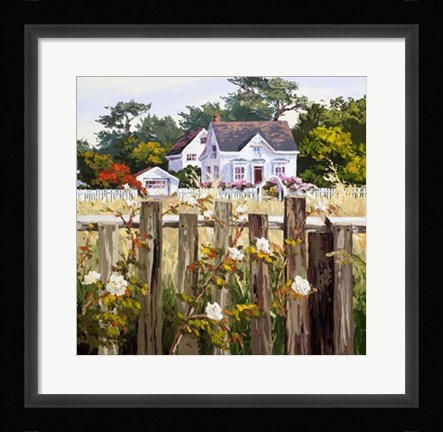 Framed Victorian Triptych II Print