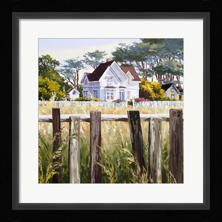 Framed Victorian Triptych III Print