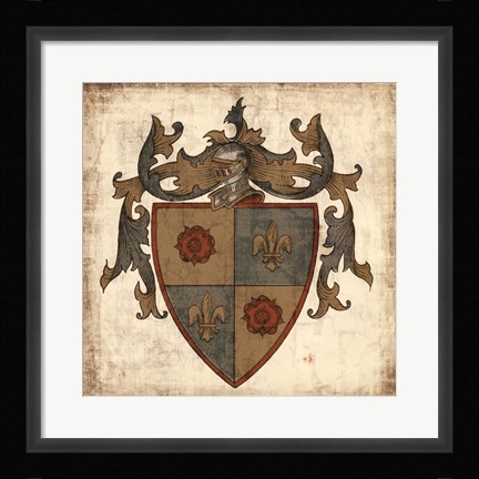 Framed Noble Heritage I Print