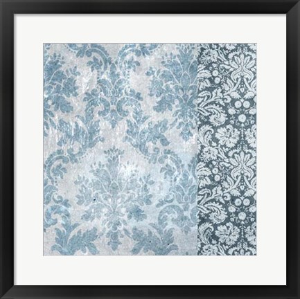 Framed Chambray Damask II Print