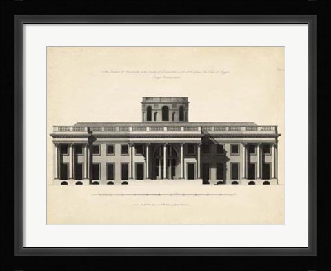Framed Antique Facade I Print