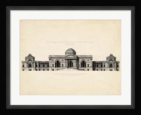 Framed Antique Facade III Print
