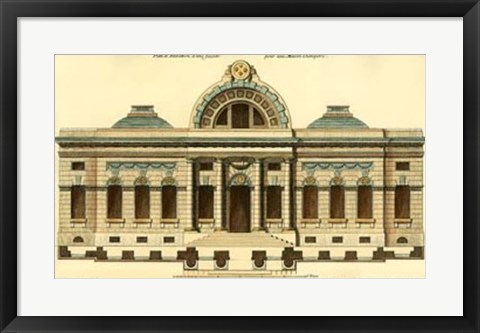 Framed Architectural Facade III Print