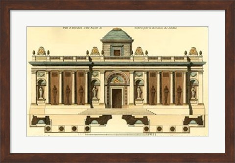 Framed Architectural Facade IV Print