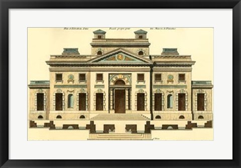 Framed Architectural Facade V Print