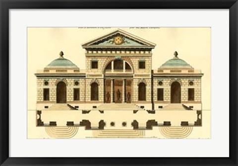 Framed Architectural Facade VI Print