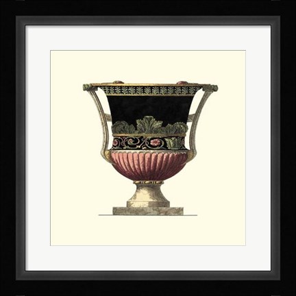 Framed Large Giardini Urn I Print