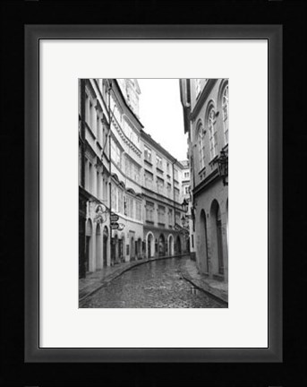 Framed Streets of Prague I Print