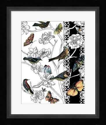 Framed Aviary II Print