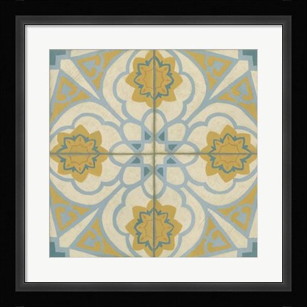 Framed No Embellish* Old World Tiles II Print