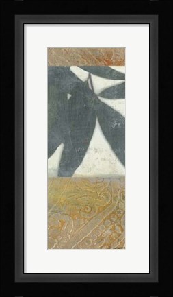 Framed Moroccan Leaves I Print