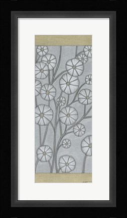 Framed Shimmering Daisies II Print