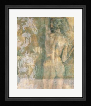 Framed Figurative Carvings I Print