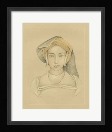 Framed 16th Century Portrait II Print