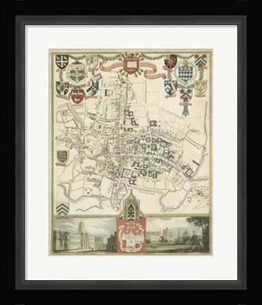 Framed City &amp; University of Oxford Print