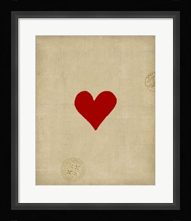 Framed Heart Print