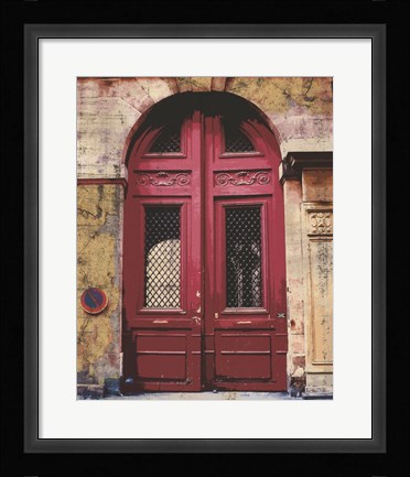 Framed Weathered Facade III Print