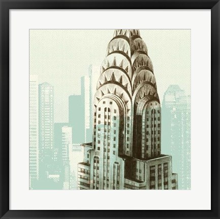 Framed Architectural Overlay I Print