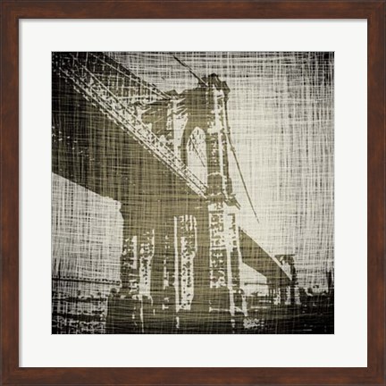 Framed Bridges of New York I Print