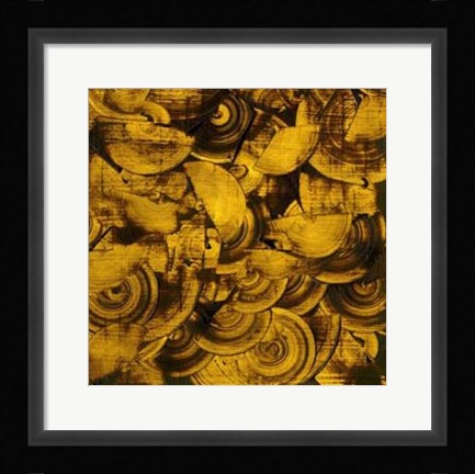 Framed Nautilus in Gold II Print