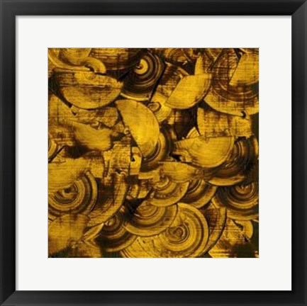 Framed Nautilus in Gold II Print