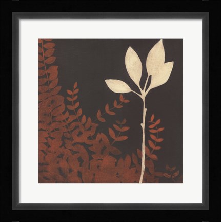 Framed Garden Cameo I Print