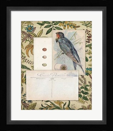 Framed Romantic Ephemera III Print