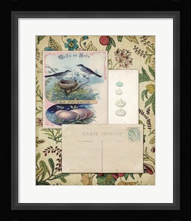 Framed Romantic Ephemera IV Print