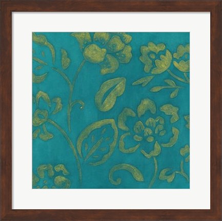 Framed Gilded Batik III Print