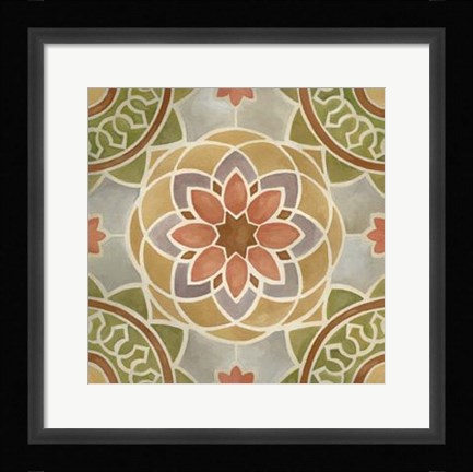 Framed Villa Tile I Print