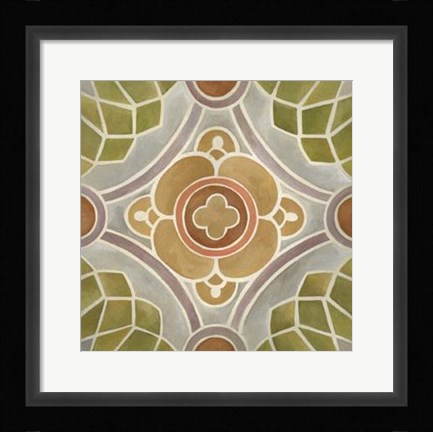 Framed Villa Tile II Print