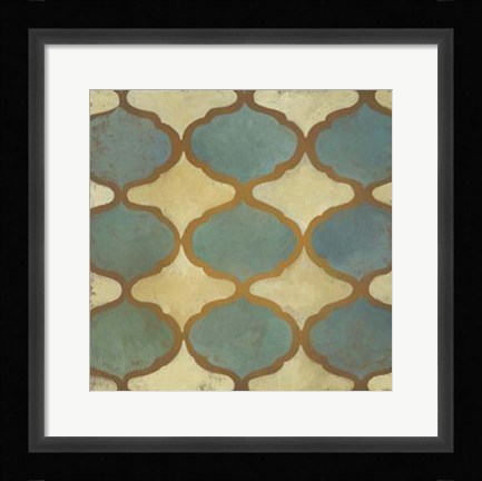 Framed Rustic Symmetry I Print