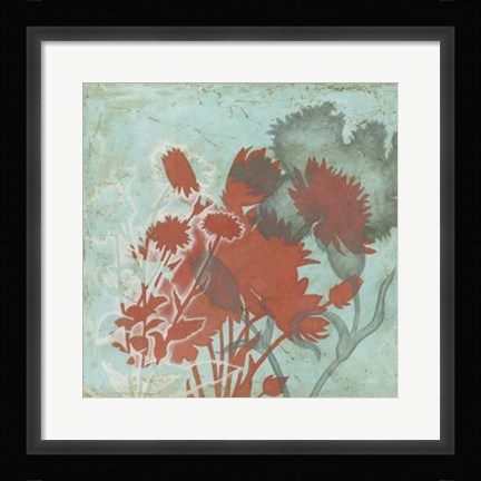 Framed Trois Fleur II Print