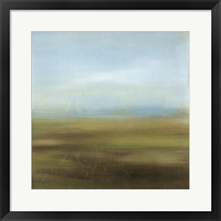 Framed Aquamarine Skyline II Print